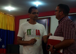 Foto: Diarioelvistazo / Wilman Mata, vicepresidente EPS y Miguel López, presidente Aspamegua