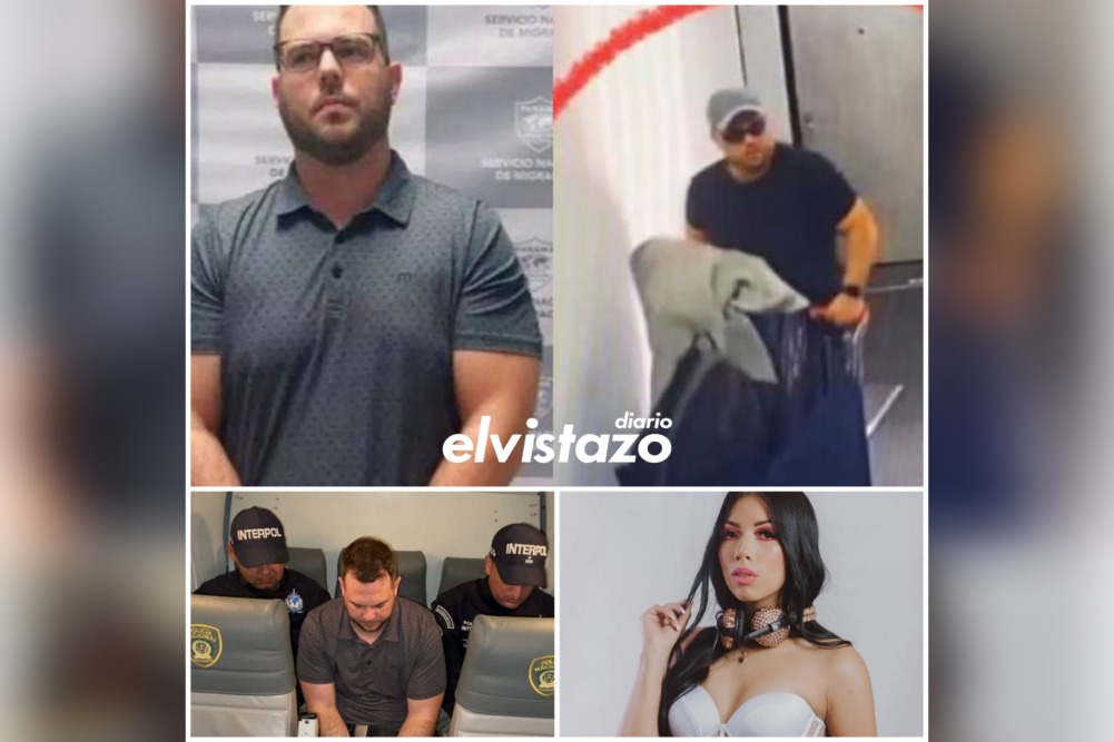 Novio de la DJ colombiana asesinada aparece en varios videos trasladando una maleta