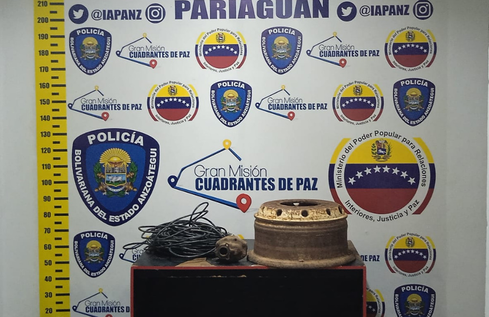 Polianzoátegui reporta un detenido tras conseguir materiales hurtados de galpón en Pariaguán