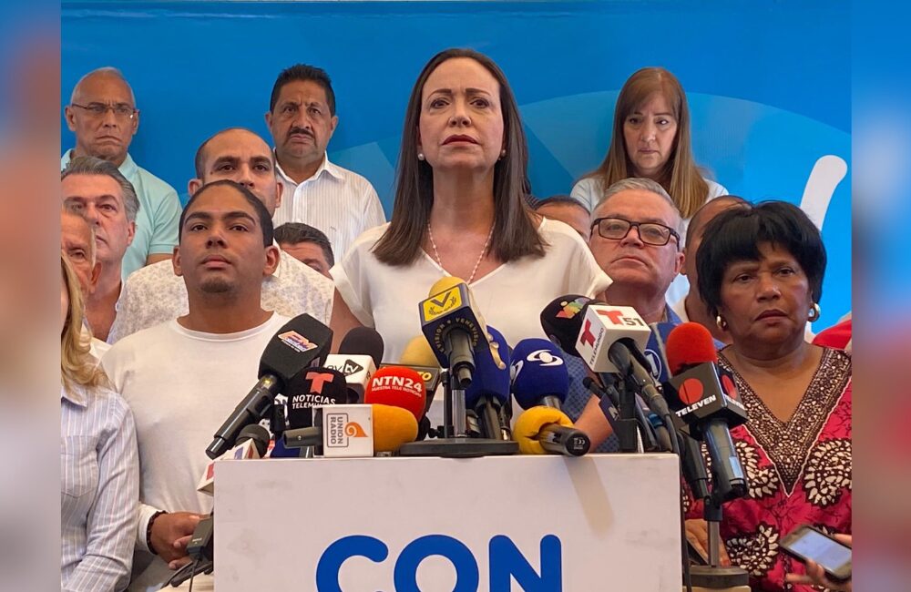 María Corina ratifica que su candidata es Corina Yoris y el CNE impidió su inscripción