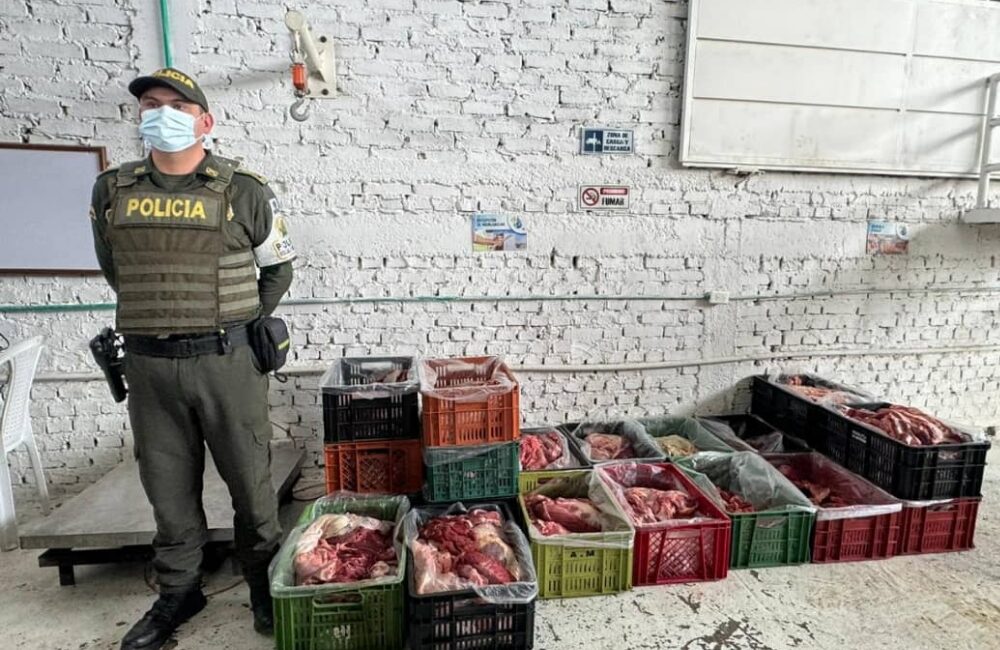 Policía de Cúcuta incauta 515 kilos de carne de contrabando procedentes de Venezuela