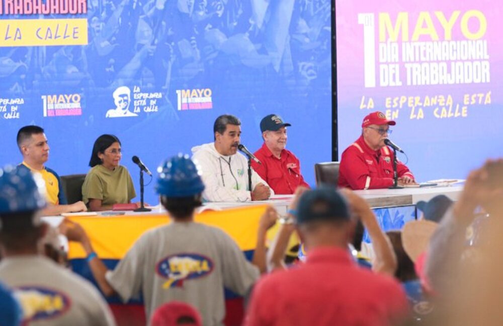 Salario Mínimo Integral en 130$ y aporte único de empleadores para los pensionados, son anuncios destacados de Maduro el 1° de mayo