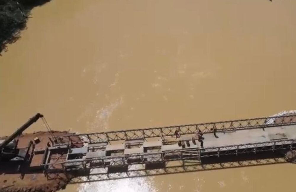 FANB reporta avances en la construcción del puente sobre el río Cuyuní que conectará Bolívar con la Guayana Esequiba