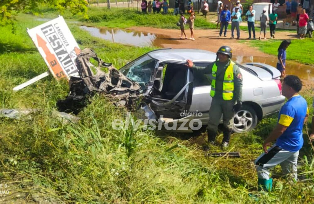 Un lesionado deja accidente de gandola y vehículo Hyundai en la Troncal 9 de Anzoátegui