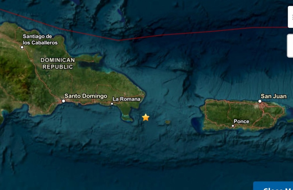 Sismo de 5.7 con epicentro en el mar Caribe se sintió con fuerza en República Dominicana y Puerto Rico