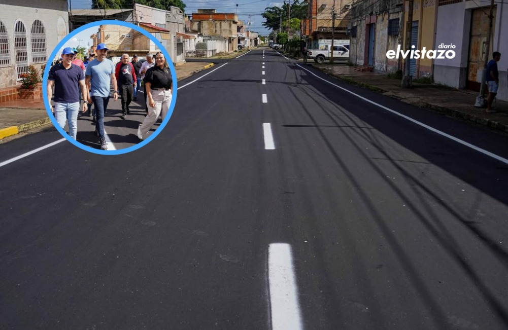 Listo el asfaltado de la calle bajando por la Panificadora