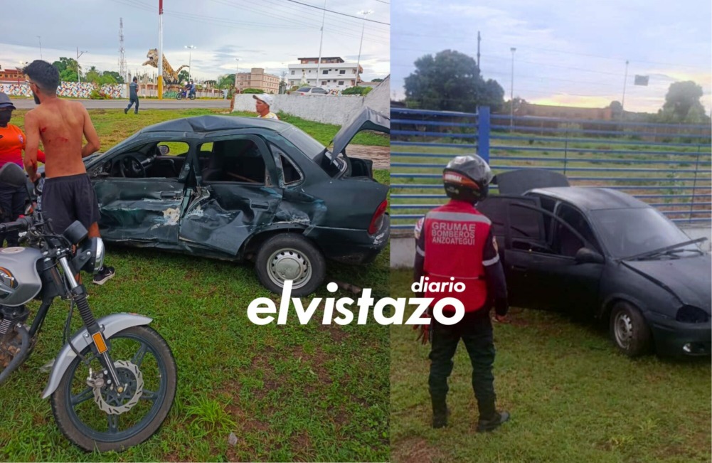 Un lesionado dejó colisión de Corsa y gandola en el Distribuidor Álex Cabrera