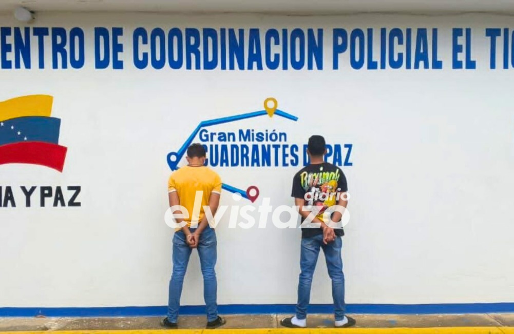 Dos jóvenes de 22 años detenidos en Polianzoátegui El Tigre por agredir a un adolescente de 15