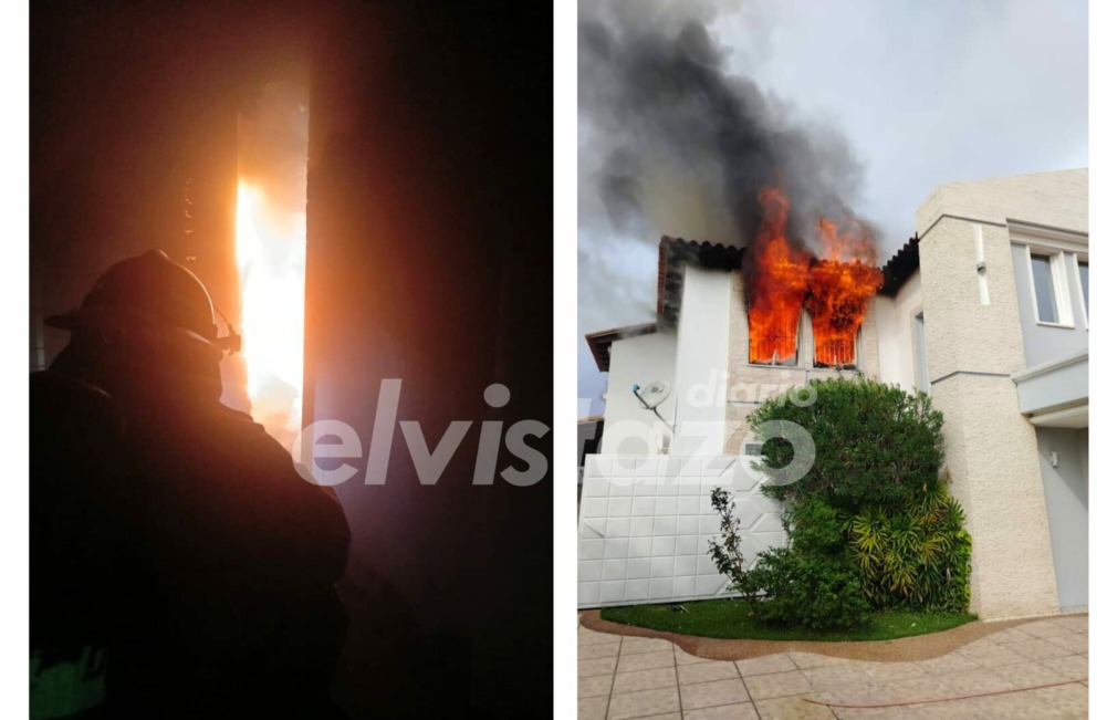 Incendio afectó un inmueble del Conjunto Residencial Las Villas de Lechería