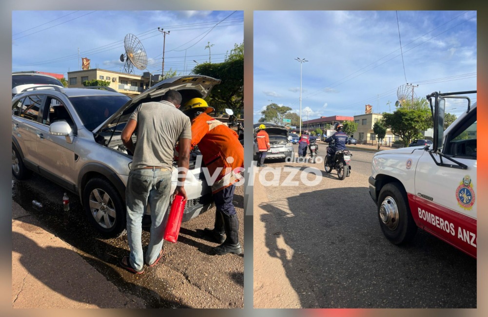 Conato de incendio vehicular en la Av. Fernández Padilla fue controlado por la intervención oportuna de un ciudadano