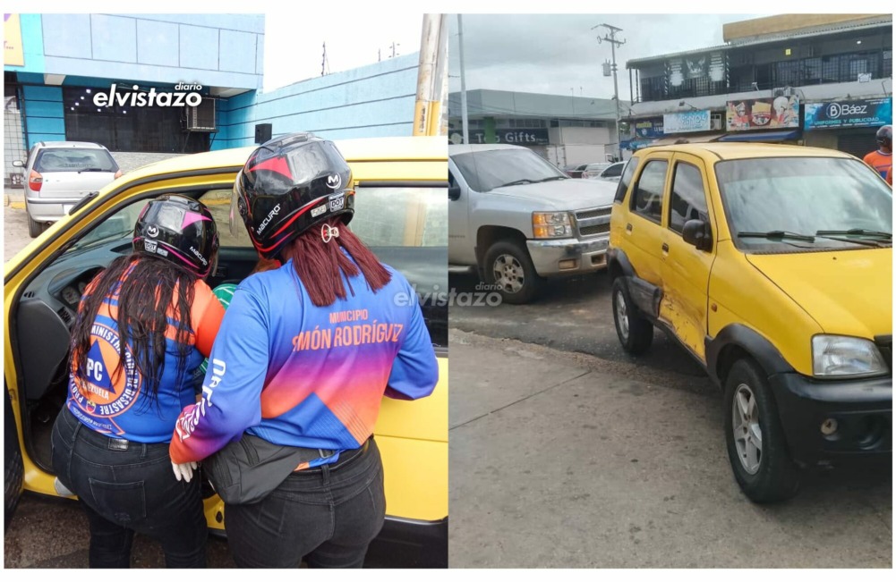 Una señora de 80 años resultó lesionada en accidente vehicular cerca de la panadería Winston Churchill