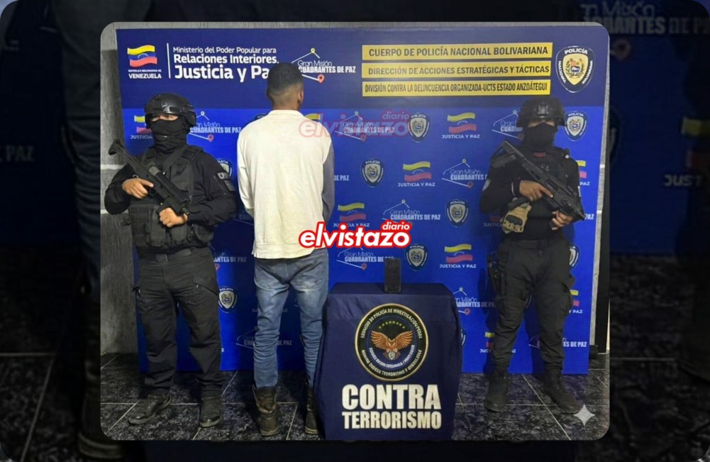 Presunto integrante de grupo delictivo dedicado a la extorsión de empresas petroleras fue capturado en Melones, estado Anzoátegui