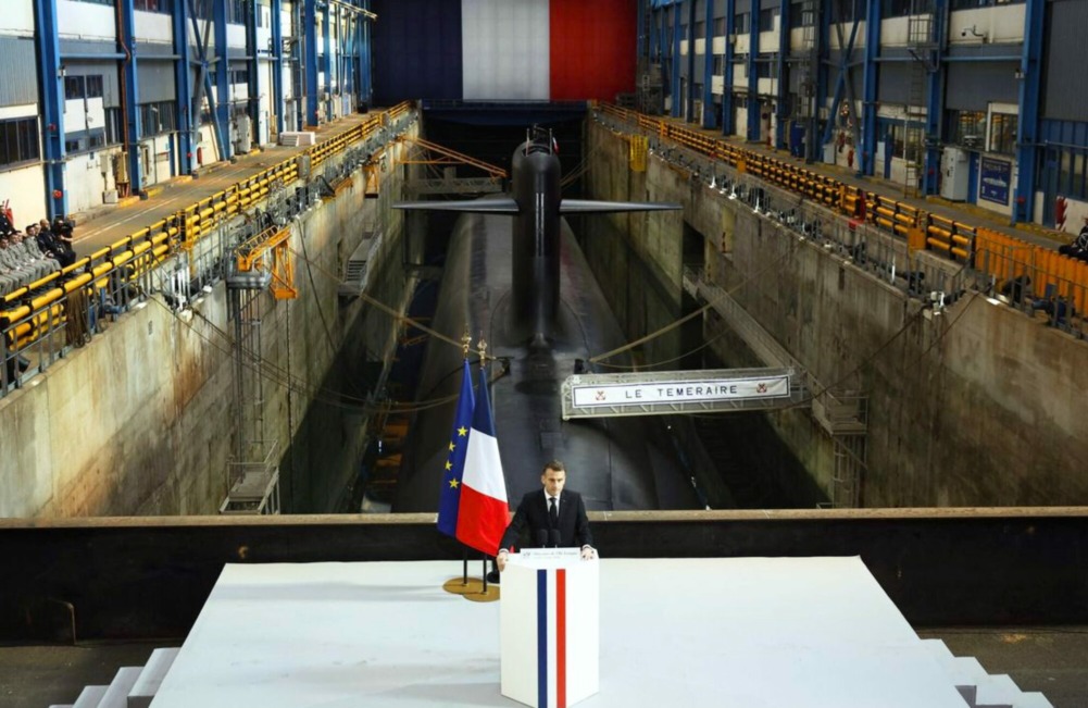 Macron aumentará arsenal nuclear y «no dudará en utilizarlo» para proteger los intereses de Francia