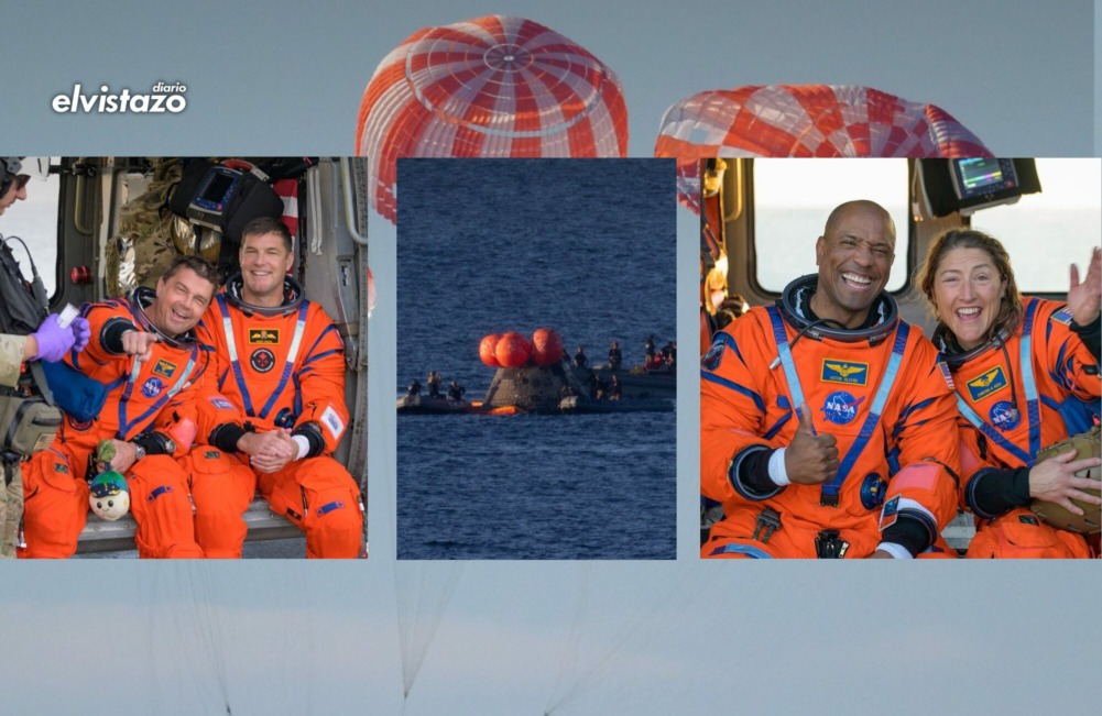 FOTOS: Así fue el exitoso regreso a la Tierra y posterior rescate de los cuatro astronautas de la Misión Artemis II