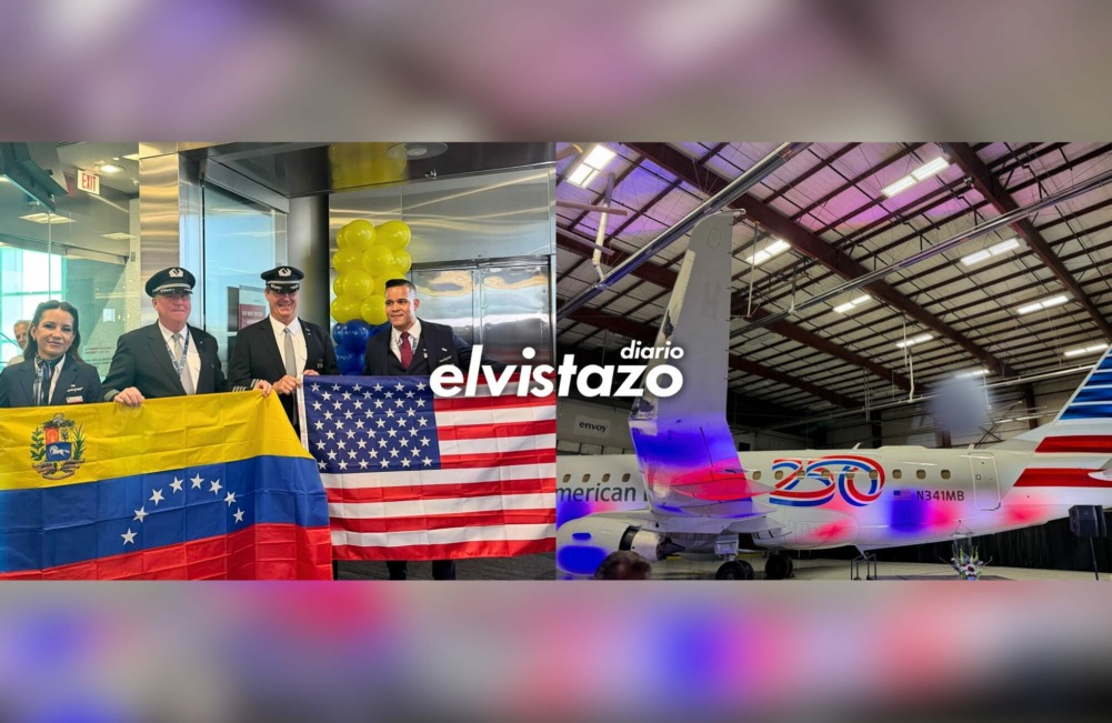 American Air regresa a Venezuela este 30Abril con un avión rotulado en conmemoración al 250 Aniversario de la independencia de EEUU